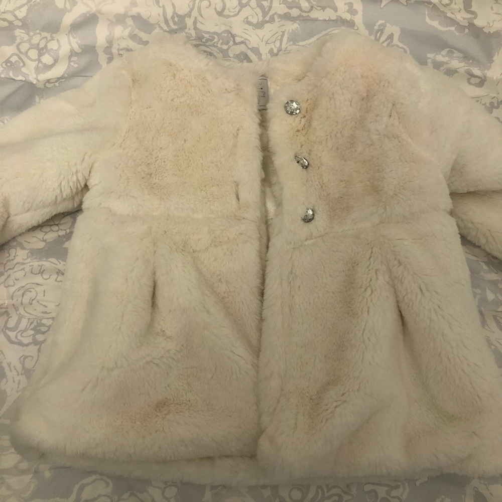 Adorable faux fur coat from Gymboree
